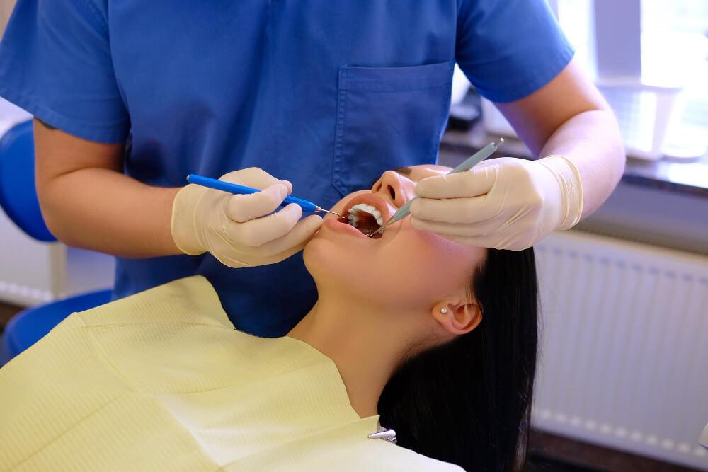 image of a woman during a dental appointment